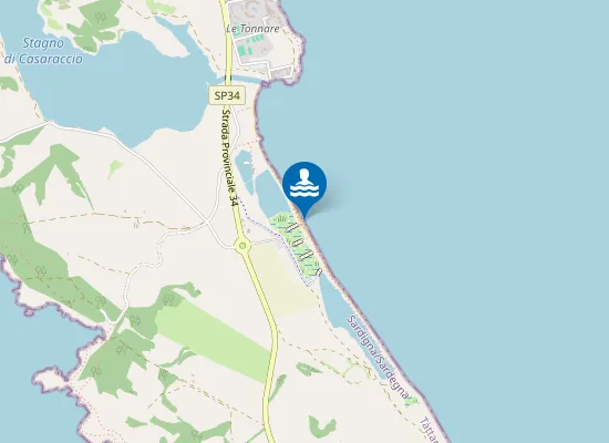 Map of STAGNO DELLE SALINE