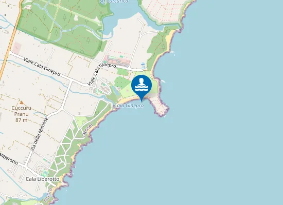 Map of SPIAGGIA CAMPING CALA GINEPRO