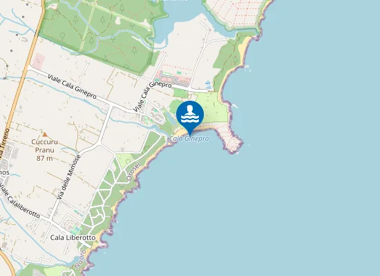 Map of SPIAGGIA HOTEL CALA GINEPRO