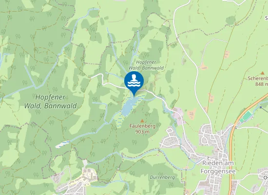 Map of FAULENSEE RIEDEN AF BADEPLATZ FAULENSEE