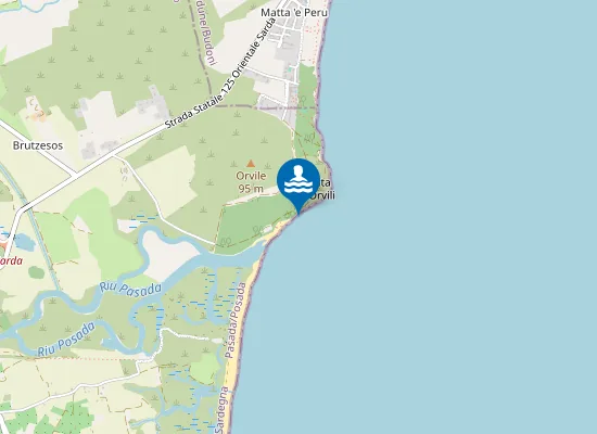 Map of 200 MT A NORD FOCE RIO POSADA