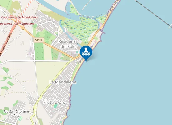 Map of LA MADDALENA SPIAGGIA