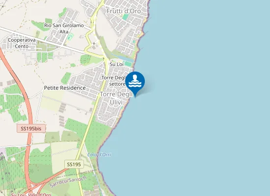 Map of TORRE DEGLI ULIVI