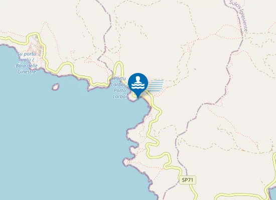 Map of PORTO PISCINNI