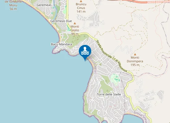 Map of TORRE DELLE STELLE CANN' E SISA