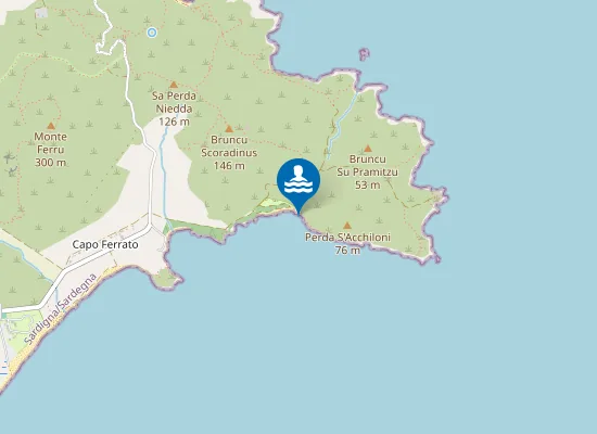 Map of PUNTA DI CAPO FERRATO