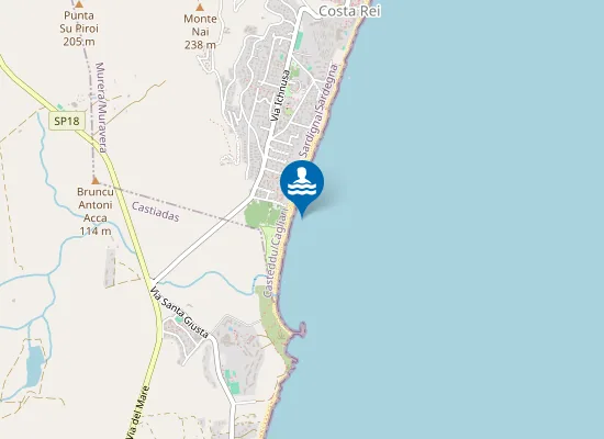 Map of COSTA REI-CAPO FERRATO CAMPEGGIO