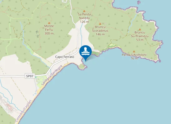 Map of PORTO PIRASTU