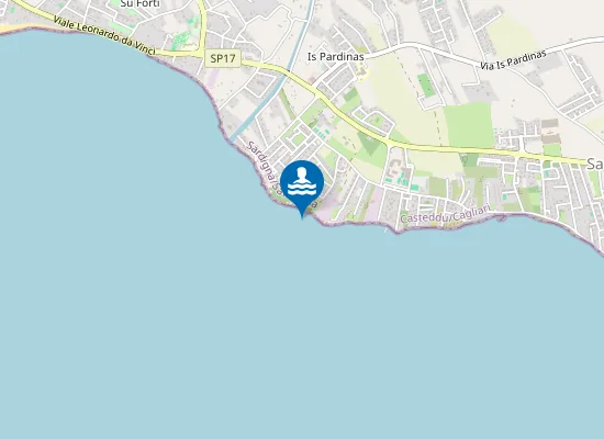 Map of 725 MT A SUD FOCE RIO FOXI