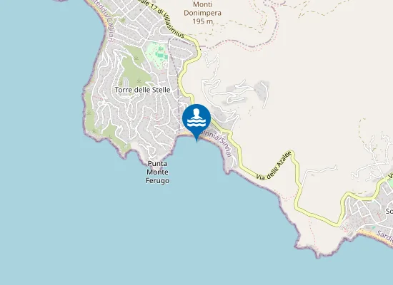 Map of TORRE DELLE STELLE GENN'E MARI