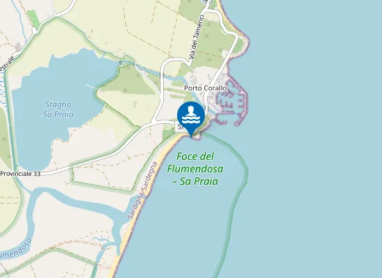 Map of TORRE PORTO CORALLO
