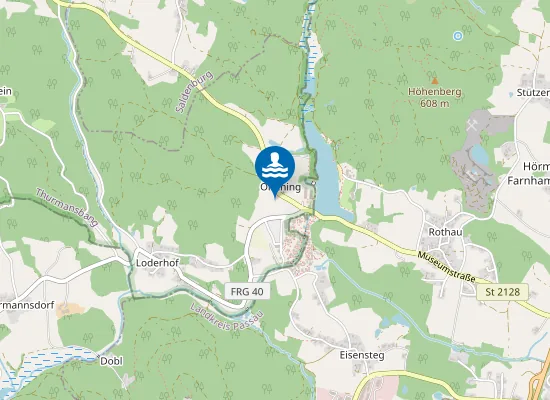 Map of DREIBURGENSEE TITTLING BADESTEG HOTEL TAUER