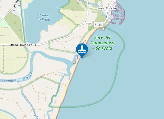 Map of FOCE FLUMENDOSA