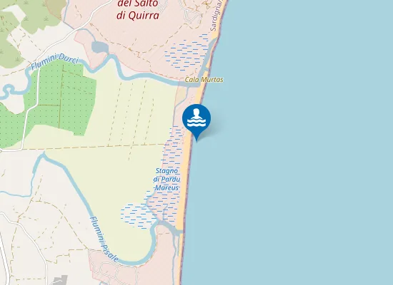 Map of CENTRO SPIAGGIA DI MURTAS