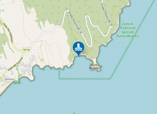 Map of RIU TROTTU SOTTO IL PONTE