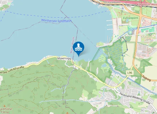 Map of WÖRTHERSEE, MAIERNIGG