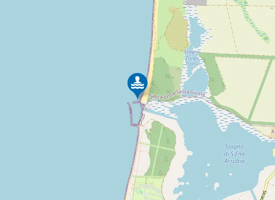 Map of SBOCCO STAGNO S'ENA ARRUBIA