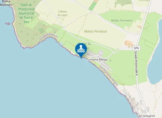Map of FUNTANA MEIGA