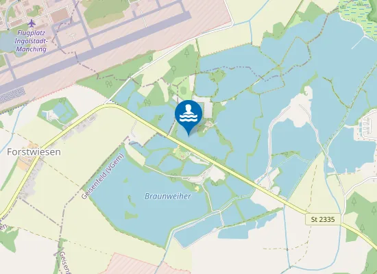 Map of KREISWEIHER GEISENFELD OESTLICHES UFER