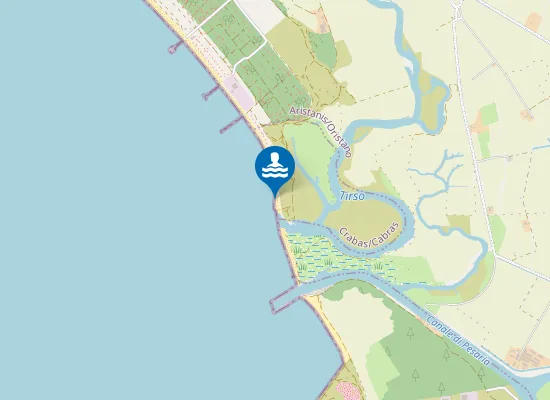 Map of 200 MT A NORD FOCE FIUME TIRSO