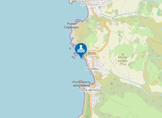 Map of S'ARCHITTU-SPIAGGIA