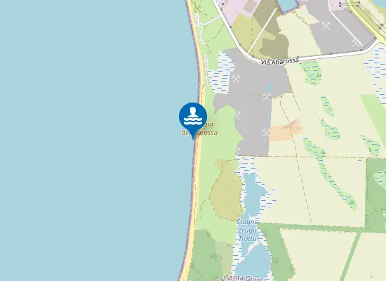 Map of SASSU CENTRO SPIAGGIA