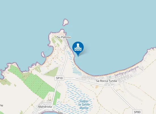 Map of SU PALLOSU-SPIAGGIA