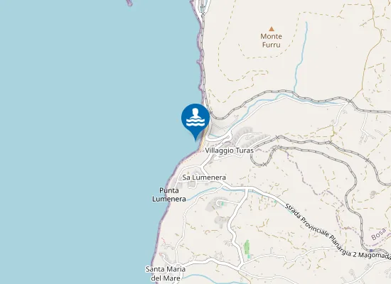 Map of SPIAGGIA HOTEL TURAS