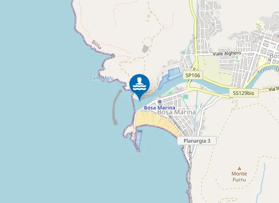 Map of 200 MT A NORD FOCE FIUME TEMO