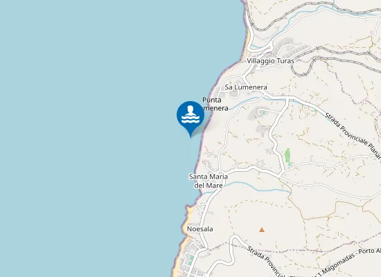Map of SPIAGGIA MARINA DI MAGOMADAS
