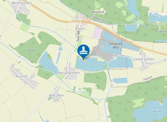 Map of ROITHER SEE GEMEINDE MINTRACHING GDETEIL NEUALLKOFEN