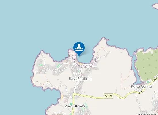 Map of BAIA SARDINIA