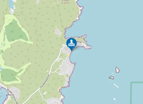 Map of 250 M. NORD SC. 70 (SUD DI PTA CAPACCIA)