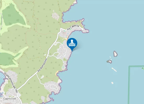 Map of 325 MT SUD SCARICO 70(SUD PTA CAPACCIA)