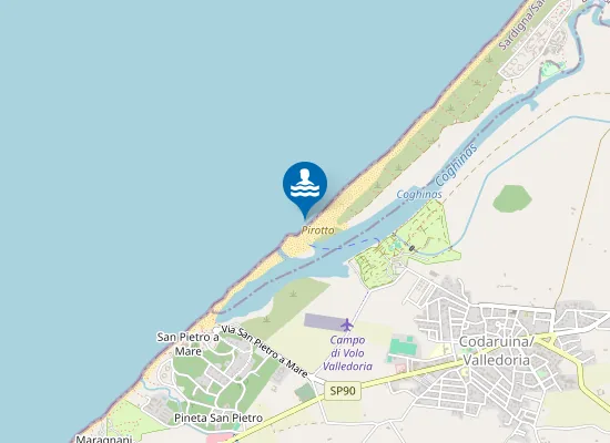 Map of 400 MT A NORD FOCE COGHINAS