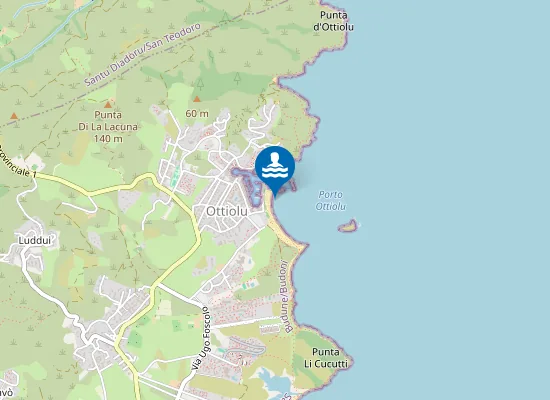 Map of SPIAGGIA VILLAGGIO COSTA OTTIOLU