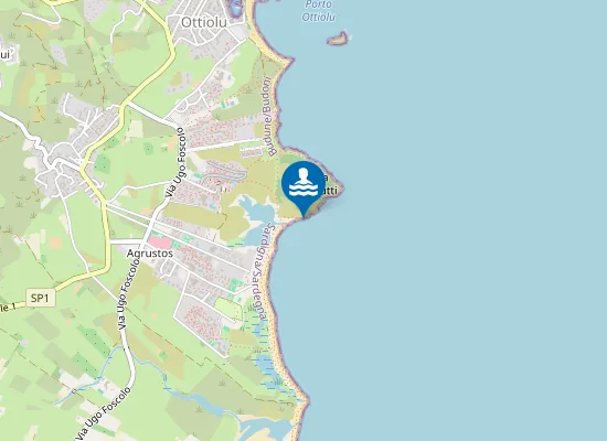 Map of 100 MT. NORD STAGNO AGRUSTOS