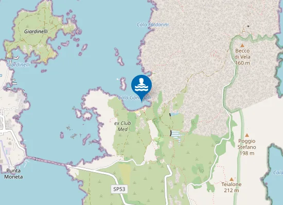 Map of CAPRERA - CLUB MEDITERRANEE