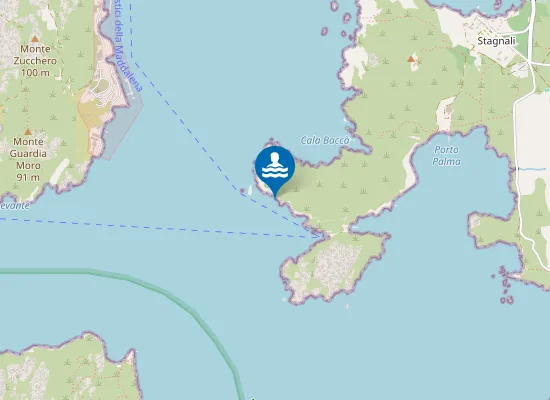 Map of P.TA CODA SARDEGNA II