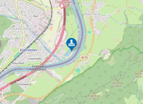 Map of KIEFERER SEE KIEFERSFELDEN OSTUFER