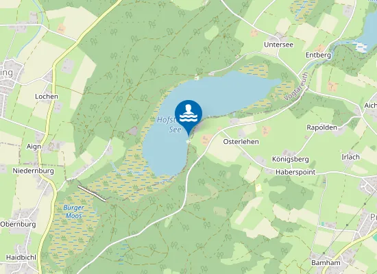 Map of HOFSTAETTER SEE PRUTTING FORST AM SEE
