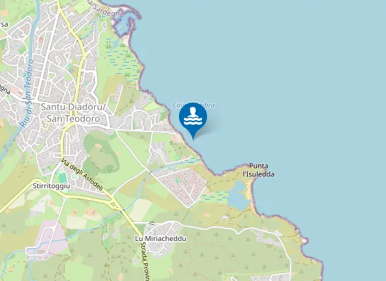 Map of SPIAGGIA CALA D'AMBRA