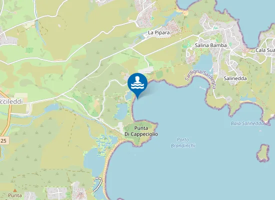 Map of SPIAGGIA BRANDINCHI 1