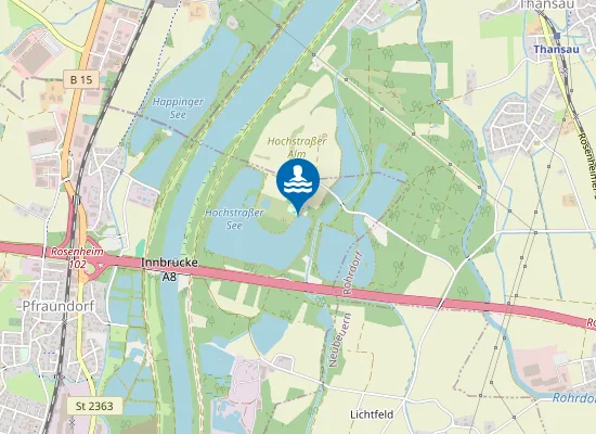 Map of HOCHSTRASSER SEE RAUBLING NORDUFER