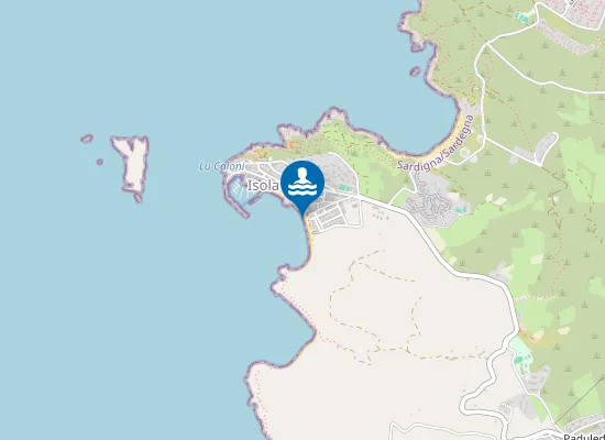 Map of FINE SPIAGGIA LUNGA ISOLA ROSSA