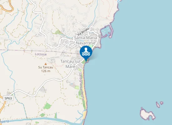 Map of SPIAGGIA HOTEL PEDRAS