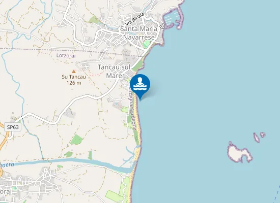 Map of SPIAGGIA TANCAU
