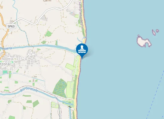 Map of 150 M. SUD FOCE R. PRAMAERA