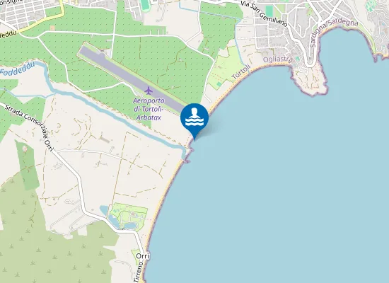 Map of 200 MT A NORD FOCE RIO FODDEDDU