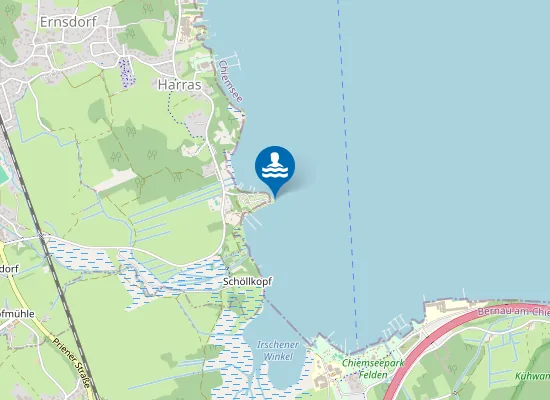 Map of CHIEMSEE CHIEMSEE GEMFRGEB CAMPINGPLATZ BIBERSPITZ